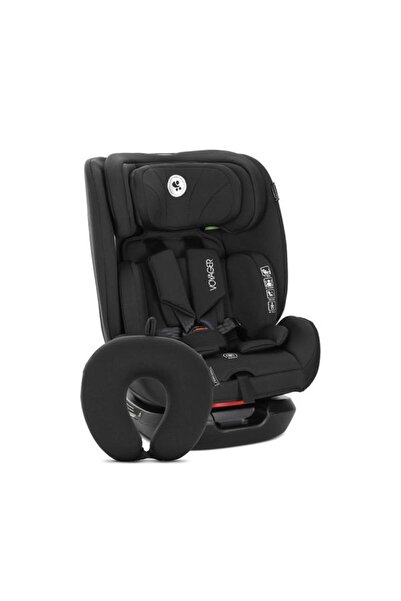 LORELLİ i-Size Child Car Seat 40-150 cm 0-12 Years w/ Travel Pillow Black Voy...