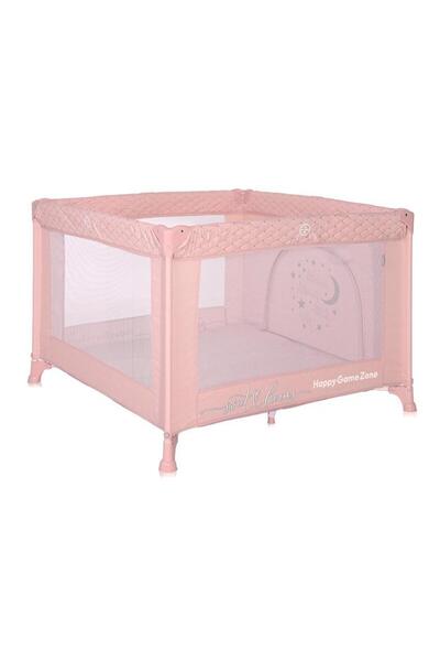 LORELLİ Playpen Happy Game Zone 100x100x74cm Pink, 0-36M, 15kg, Double Safety...