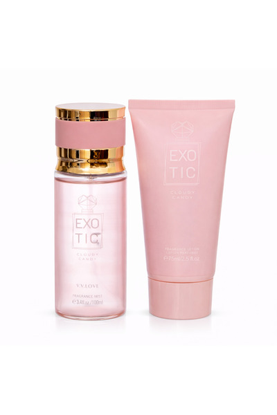 V.V LOVE Casetă cadou femei Exotic Cloudy Candy 100 ml + Body Lotion 75 ml