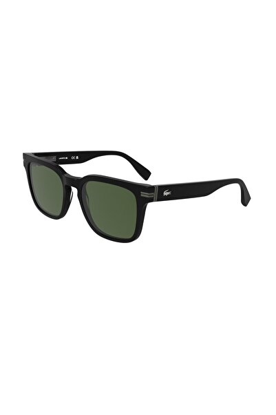 Lacoste L 6065S 001 54 Unisex Square Black Bone Sunglasses