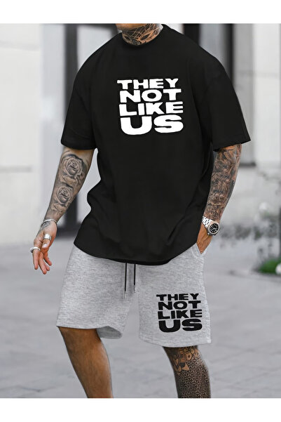 Rayan & Hoor Style Like Printed Oversized unisex shorts-tshirt set