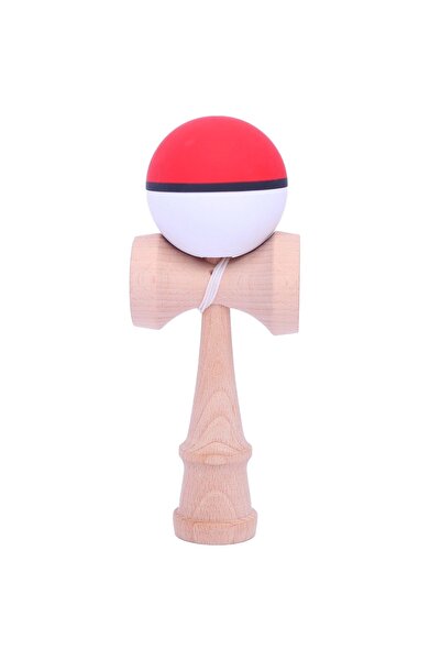 Avaleea Jucarie Interactiva Kendama Profesionala, din Lemn, 18 cm, Joc de Ind...