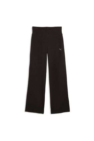 Puma Pantaloni trening pentru femei ESS ELEVATED HIGH-WAIST STRAIGHT LEG PAN ...