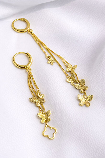 Inovius Cercei Eleganti, Cupru Placat cu Aur - LMG25