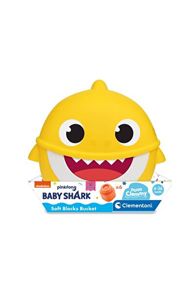 CLEMENTONI Baby Shark - Jucarie Rechin Cu 6 Cuburi Clemmy