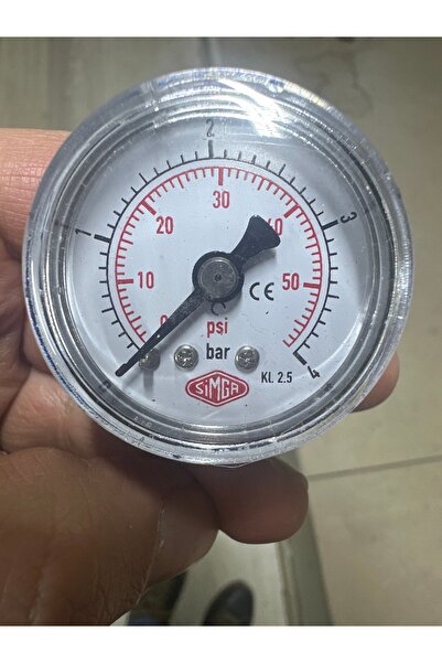 0-4 Bar Çap Ø40 Mm Arkadan Bağlantılı Kuru Tip Manometre