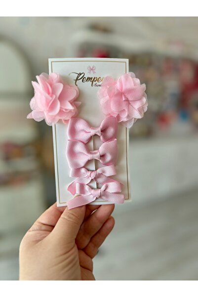 pempem bandana Дівчача дитяча міні-кліпса, набір лазерних квітів, стрічка, ба...