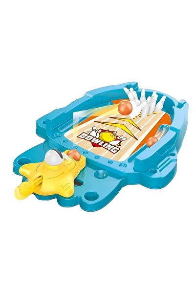 Avaleea Joc de masa mini bowling interactiv pentru copii, mingi si figurine i...