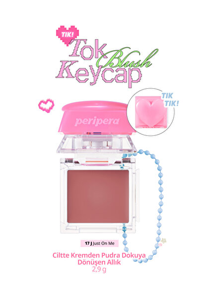 PERIPERA Ciltte Kremden Pudra Dokuya Dönüşen Allık Tok Blush Keycap (17 Just ...