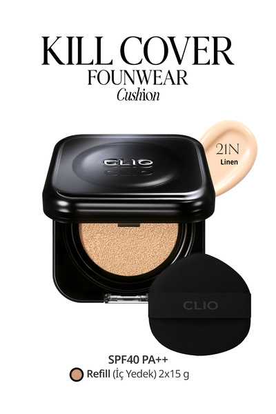 CLIO CICA İçerikli, Yüksek Kapatıcı Yarı Mat Kill Cover Founwear Cushion Set ...