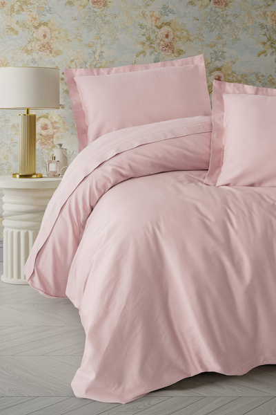 Cotton Box Elegant Satin Jednokrevetno Set posteljine Puder