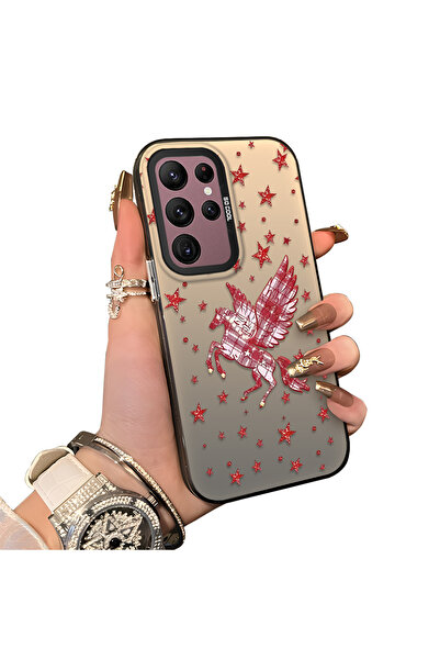 ucuc حافظة حماية للعدسات من السيليكون الصلب أكريليك درجة متوافقة مع هاتف سامس...