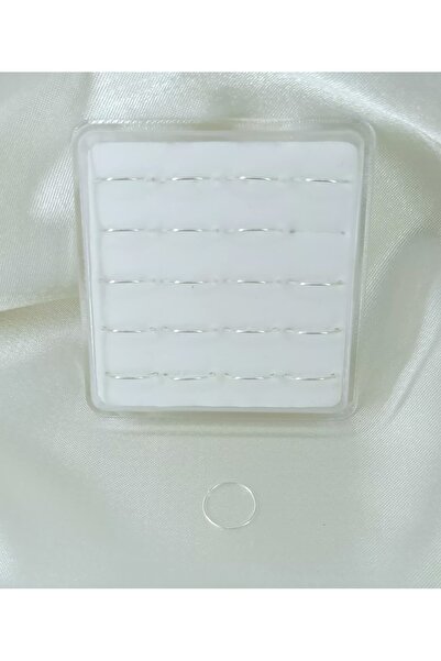 LUX 925 Ayar Gümüş, Gümüş Renk Düz Halka Hızma - Minimalist Burun Piercing