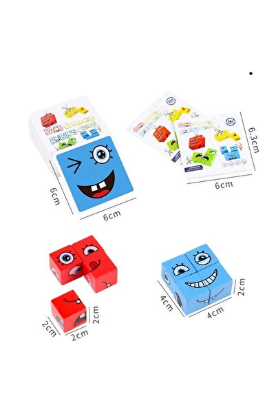 Avaleea Jucarie pentru copii montessori, cub din lemn, 64 de carti distractiv...