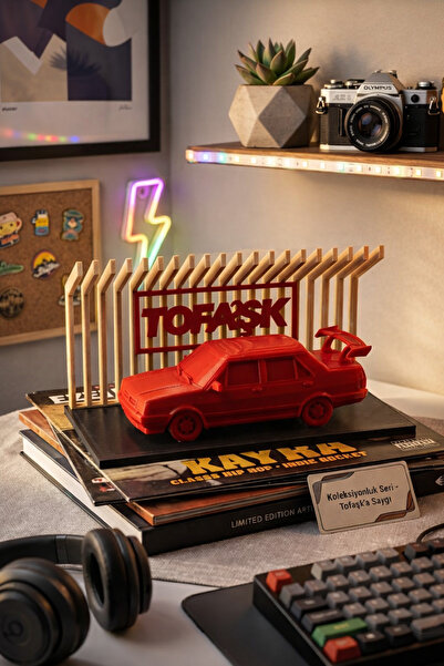 Taz Work Shop Fiat Tofaş Masa Üstü Biblo – 16x9 cm Nostaljik Tofaş Maket – Of...