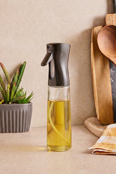 PORLİSMA Loria 350 ml Sprey Cam Yağdanlık, Püskürtmeli Zeytinyağı ve Sıvıyağ ...
