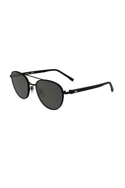 Lacoste L271Sn 002 54 Unisex Oval Black Metal Sunglasses