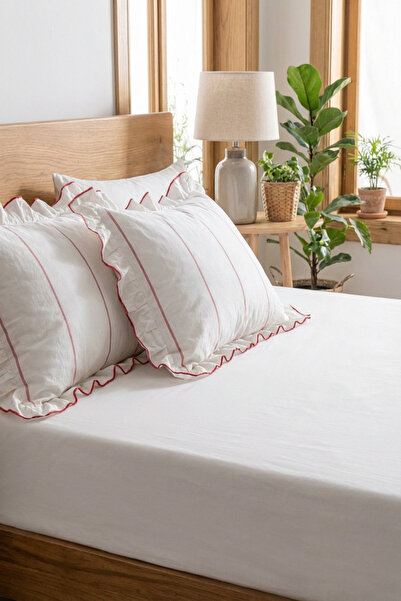 Ricco Lifes Ruby Blush serija Čaršav sa lastišem Premium Jastučnica Jednokrev...