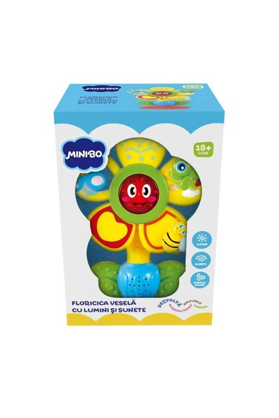 Noriel Bebe Jucarie interactiva bebelusi, Minibo Noriel Bebe, Floricica Vesel...