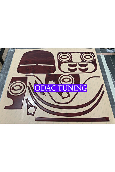 ODAC TUNING طقم كامل من تغطيات الماهوجني لسيارة فيات دوبلو، يشمل تغطية لوحة ا...
