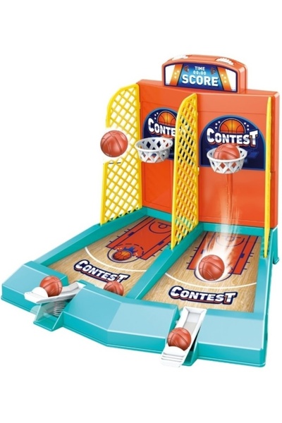 Avaleea Joc de masă interactiv mini baschet pentru copii, pentru 2 jucători, ...