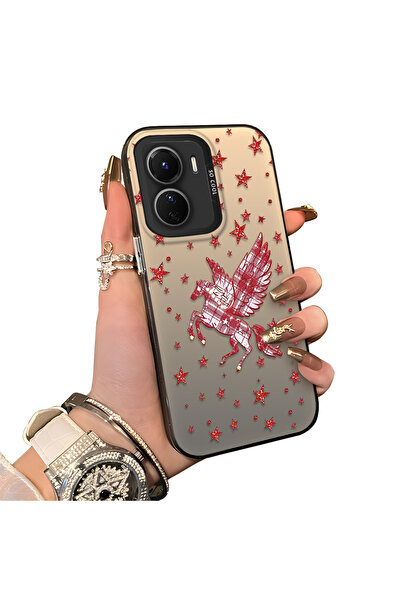 ucuc حافظة حماية للعدسات من السيليكون الصلب أكريليك متوافقة مع هاتف Vivo Y02S...