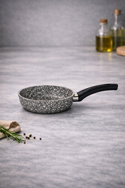 Rivorn مقلاة شافر دارك ستورم جراي 14 سم من الجرانيت المصبوب - مقلاة صغيرة غير...