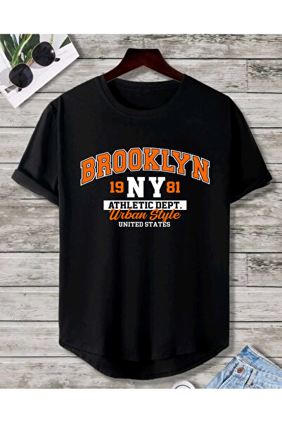 SUNFREE Brooklyn Printed Oval Hem Oversized Short Sleeve Unisex Tshirt