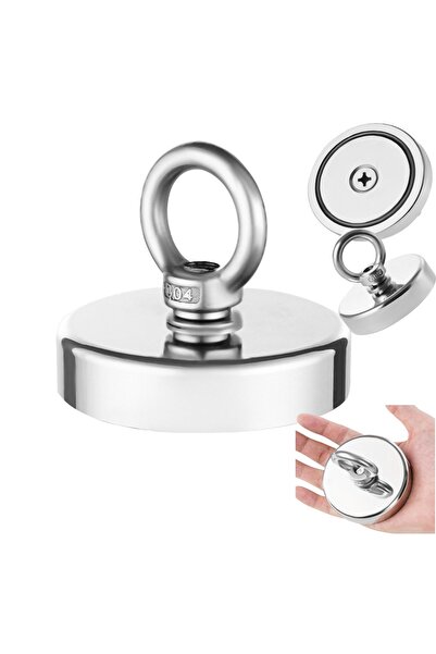 zola Μαγνήτης ψαρέματος νεοδυμίου με δακτύλιο, δύναμης 110 kg, 4,8x4,8 cm, γι...
