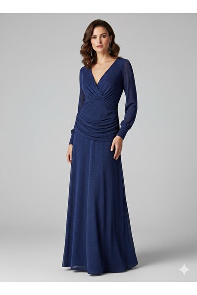 centilmen Dori̇dorca Sim Detailed Evening Dress 5038