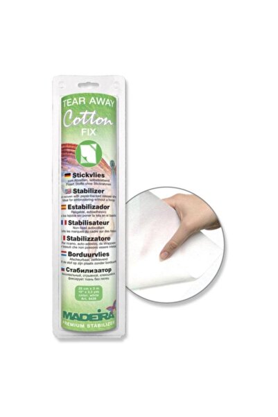 Madeira Cotton Fix self-adhesive embroidery insert, 0.25 x 3m, 9439