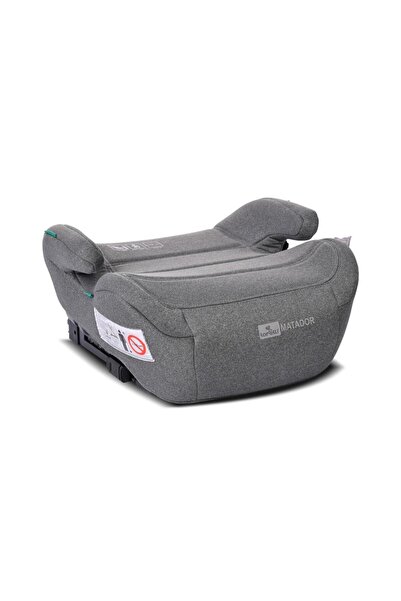 LORELLİ Car Booster Seat Matador Grey, Isofix, i-Size R129, 125-150 cm, 22-36 kg