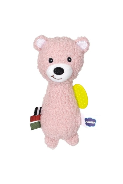 Noriel Zornaitoare bebelusi Minibo, Ursulet Roz, Jucarie interactiva pentru d...