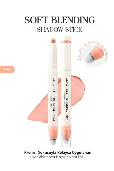 CLIO Kremsi, Kolayca Uygulanan ve Sabitlenen Fırçalı Kalem Far Soft Blending ...