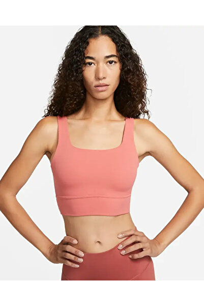 Nike Dri-Fit Alate Ellipse Medium-Support Padded Training Brown Women's Bra D...