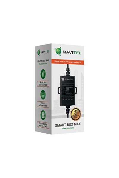 Navitel Захранване за автомобилни камери Smart Box Max, USB-C/miniUSB (Черен)