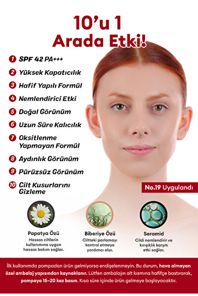 Missha Mükemmel Kapatıcılık Sunan Çok Fonksiyonlu M Perfect Cover BB Cream Ex SPF42PA+++ No.19 50ml