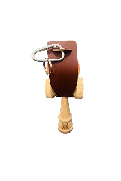 Avaleea Kendama Holder CaseMade of Durable - Leather Diameter 6 cmBrown