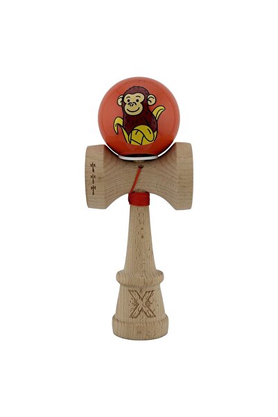 Avaleea Kendama X Original, Profesional, Maimuță Maro, Super Adeziv cu Cupe M...