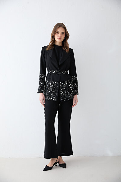 Melike Tatar Set cu jachetă împodobită cu pietre 32-2667