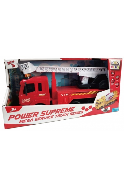 OEM Vehicul pentru copii cu Lumini, Sunete si Frictiune, Rosu, 1/6