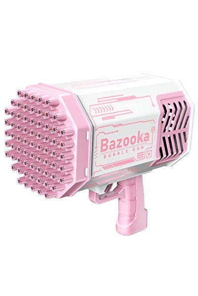 Avaleea Pistol pentru Baloane de Sapun, 69 de Gauri, Lumini Colorate, Tavita,...