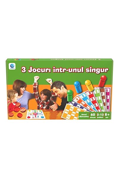 Noriel Set jocuri de societate Smile Games, 3 in 1