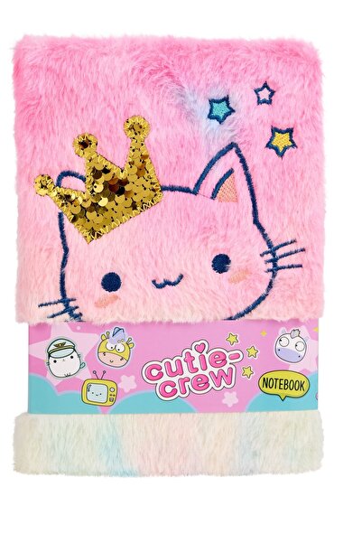 Create It Плюшен дневник Cutie Crew 15 x 21 см Кралица котка Розов