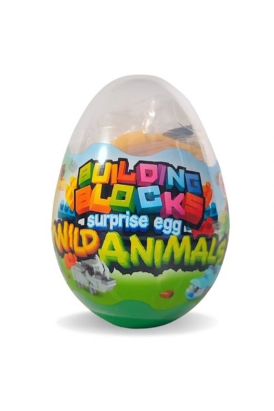 Toi-Toys Surprise egg with 12 building piecesAnimals
