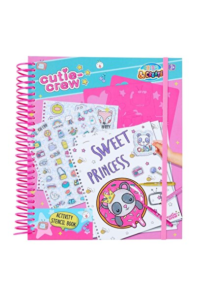 Create It Carte de colorat cu șabloane Cutie Crew 16 pagini de colorat marker...