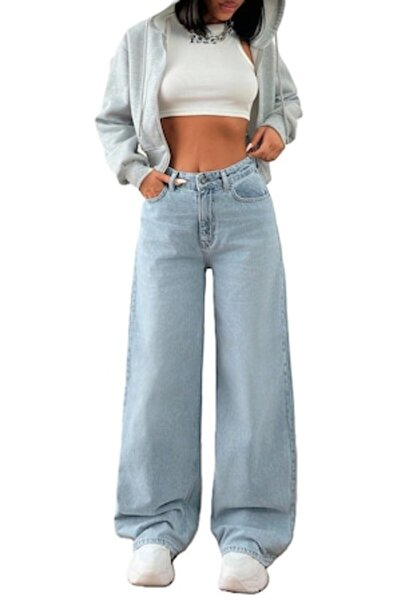 StreetWear Outlet Women's Push-Up High Waist Straight Leg Jeans