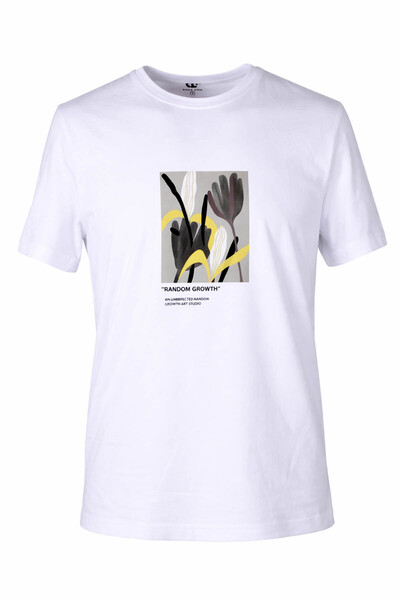 trender 26Y595000006 Men's T-Shirt Random O Neck Printed