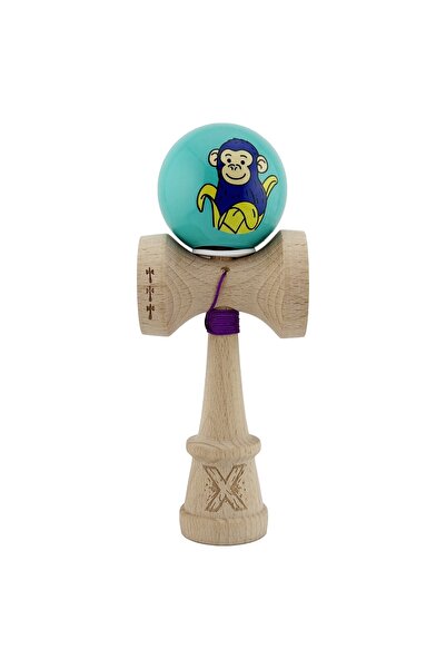 Avaleea Kendama X Original, Profesional, Maimuță Albastră, Super Adeziv cu Cu...