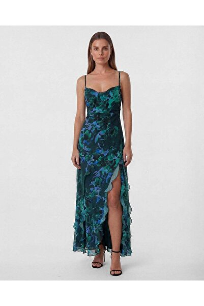 Magdarel Rose Green Dress